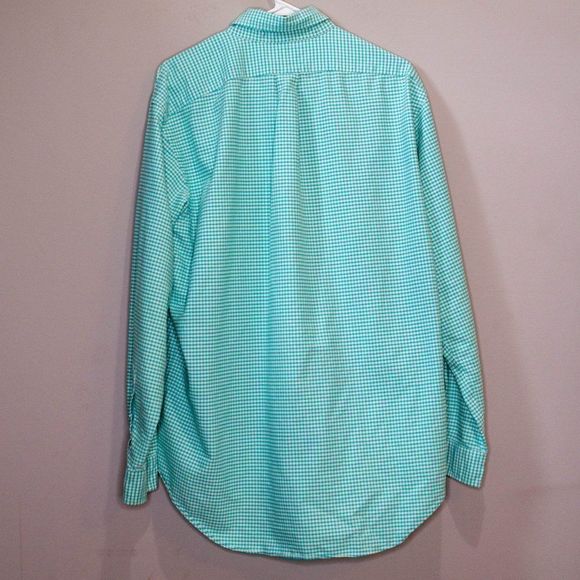 RALPH LAUREN Men's Green Plaid Button Down Classic - Picture 2 of 6